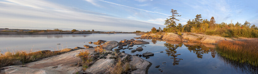 Morning Light French River Panorama