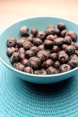 Blue bowl with Blueberries