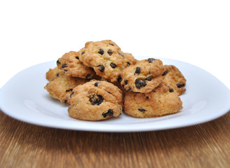 shortbread cookies on a white plate