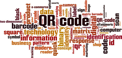 QR code word cloud