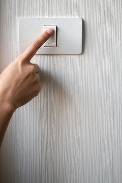 Turning on or off on light switch