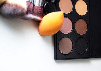 Tools make-up artist. All makeup.