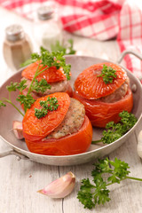baked tomato with meat