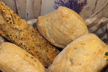 bread, fresh bread, home sweet home, bakery, home made bread, oregano, bread in the basket, 