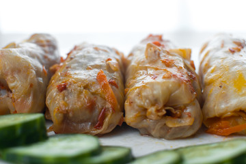 Homemade cabbage rolls