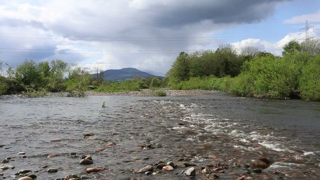 River Earn near Crieff Scotland 
