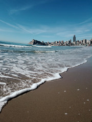 Playa de poniente, mediterraneo, España