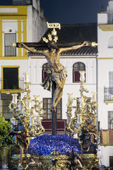 paso de misterio de la hermandad del museo, semana santa en Sevilla