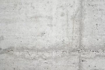 Fotobehang Wand Abstracte lege achtergrond. Foto van lege natuurlijke betonnen muur textuur. Grijs gewassen cementoppervlak. Horizontaal.