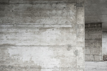 Abstract empty background.Photo of blank concrete wall texture. Grey washed cement surface.Horizontal image.