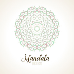 Vector madala, round ornament