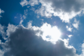 blue sky and clouds