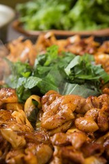 yache gopchang bokkeum. Stir-fried Beef Tripe with Vegetables.