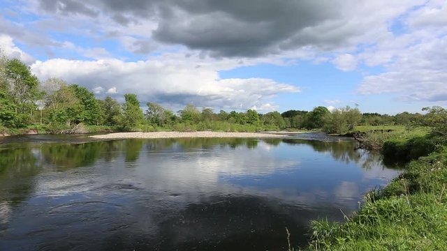 River Earn near Crieff Scotland 
