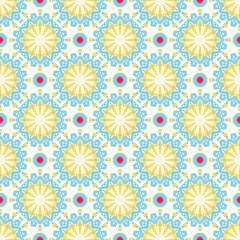 big abstract flowers pattern