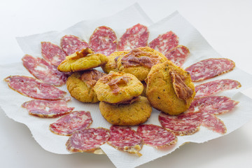 vegetable patties and sausage