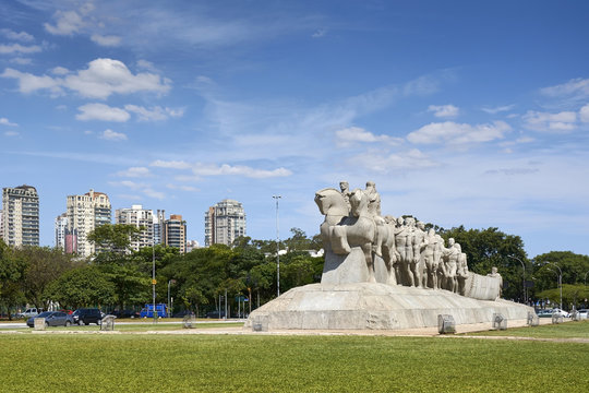 The Bandeiras monument in Sao Paulo, Brazil.