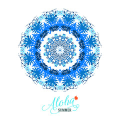 Vector mandala, round ornament