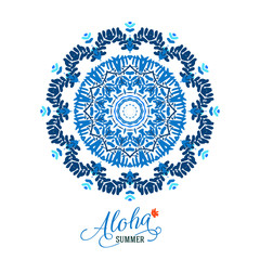 Vector mandala, round ornament