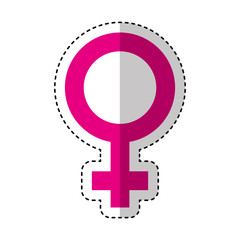 female symbol isolated icon vector illustration design