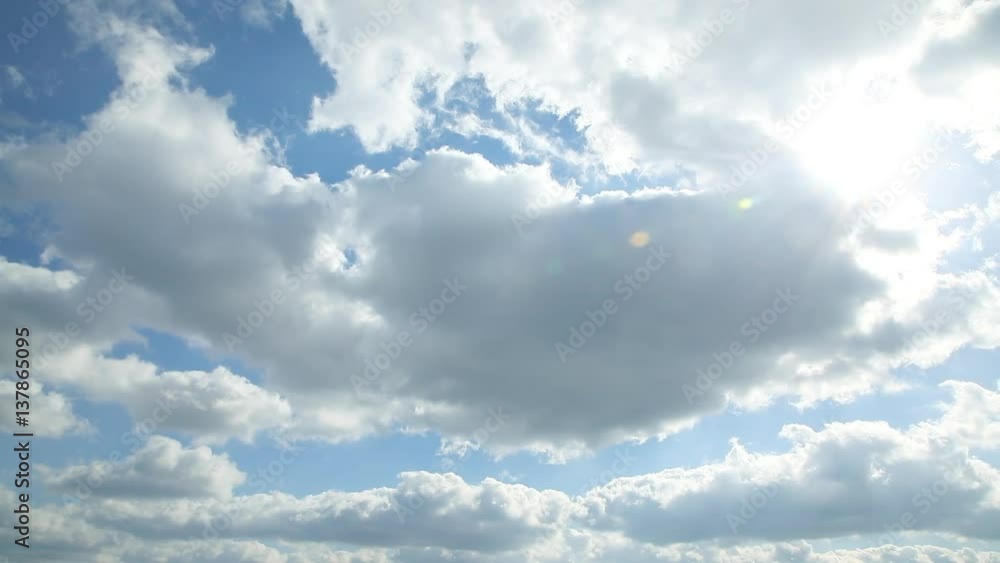 Canvas Prints the clear sky with a cloud