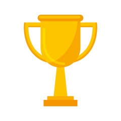 trophy award isolated icon vector illustration design