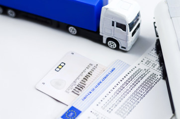 Lorry tachograph and money......