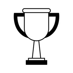 trophy award isolated icon vector illustration design