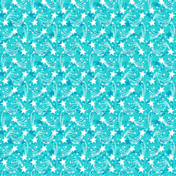 Vector pattern with stars