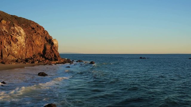 Malibu Aerial Point Dume v17 Flying low around Point Dume panning.