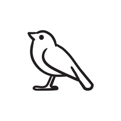 Bird sketch icon.