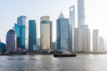 Fototapeta premium landmarks of Shanghai,building group in China.