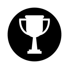 trophy award isolated icon vector illustration design