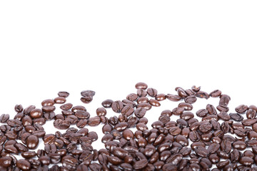 Coffee beans isoalted on white background