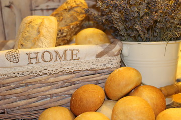 bread, fresh bread, home sweet home, bakery, home made bread, oregano, bread in the basket, 
