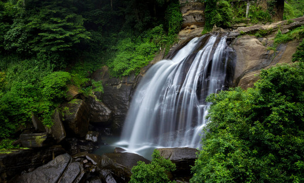 Huluganga Falls, Knuckles Mountain Range , Sri Lanka