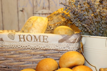 bread, fresh bread, home sweet home, bakery, home made bread, oregano, bread in the basket, 