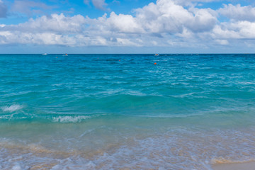 Fototapeta na wymiar Beautiful beach in Nassau, Bahamas