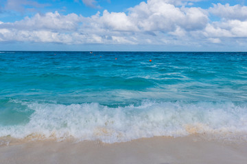 Fototapeta na wymiar Beautiful beach in Nassau, Bahamas