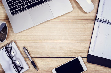 Business still life concept mixed media