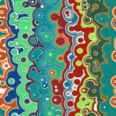 Seamless cute brigh round background  