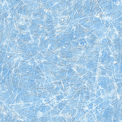 Fototapeta premium Seamless scratched skating ice pattern 