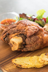 Crispy pork knuckle or German Pork Hocks