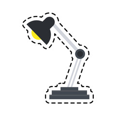 desk lamp icon image vector illustration design 