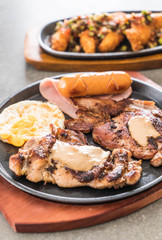 mix grilled steak