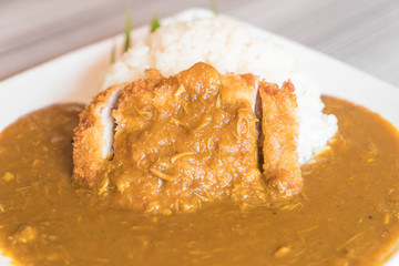 fried pork with curry rice