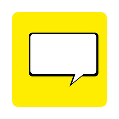 Naklejka premium speech bubble message isolated icon vector illustration design