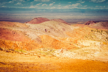 Red Mountain Boguty in Kazakhstan. Wild nature