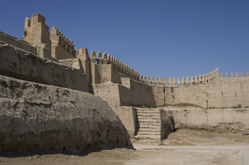  Ruins of Talipach gates and fortress walls, Bukhara, Uzbekistan.