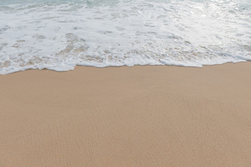 The bubble wave on the sand